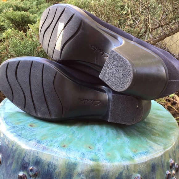 Clarks bendables (7.5) WOMEN’S Lace-up Leather Suede ankle Boots. - Picture 5 of 7